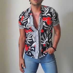 Topman Floral Button-down